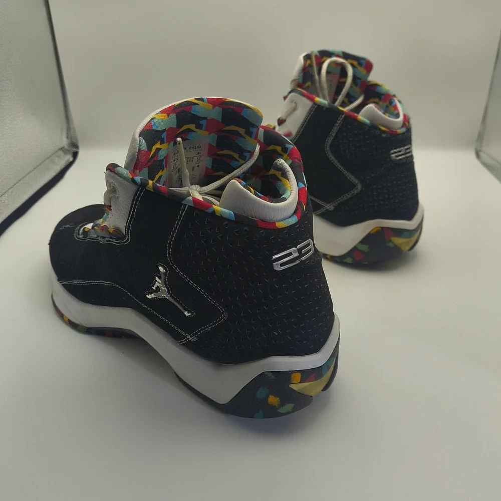 Jordan Rising Star Black‎ White Multicolor 316337-106 Mens 13 Basketball Shoes